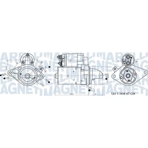 Štartér MAGNETI MARELLI 063721407010