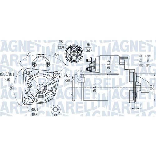 Štartér MAGNETI MARELLI 063721428010