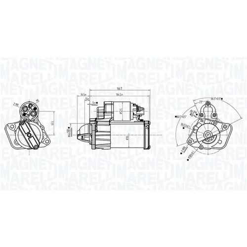 Štartér 063726375010 (MAGNETI MARELLI) - obr. 1