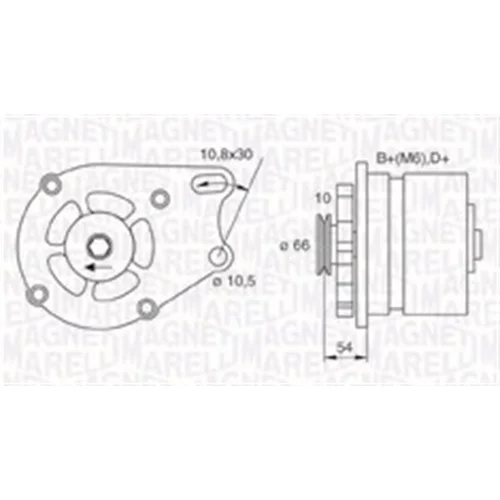 Alternátor MAGNETI MARELLI 063730893010