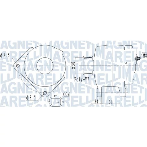 Alternátor MAGNETI MARELLI 063732057010