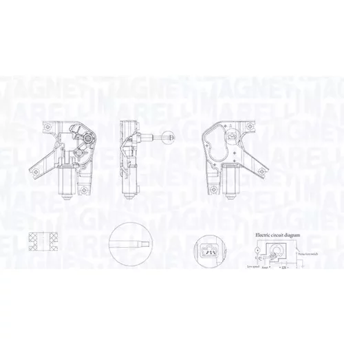 Motor stieračov 064077600010 (MAGNETI MARELLI) - obr. 1