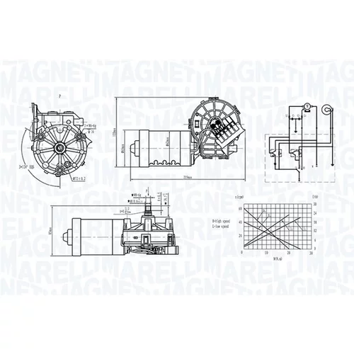 Motor stieračov 064370400010 (MAGNETI MARELLI) - obr. 1