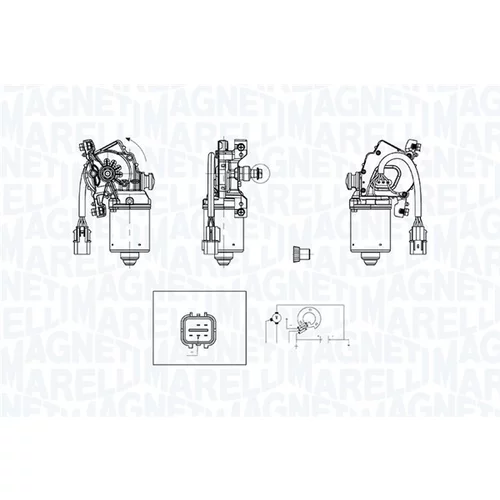Motor stieračov 064379000010 (MAGNETI MARELLI) - obr. 1