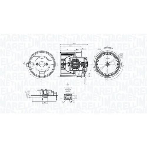 Vnútorný ventilátor MAGNETI MARELLI 069412311010