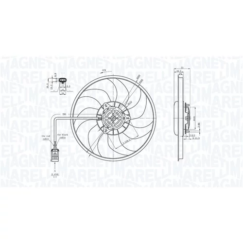 Ventilátor chladenia motora 069422711010 (MAGNETI MARELLI) - obr. 1