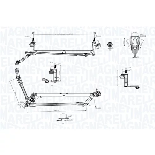 Mechanizmus stieračov 085570759010 (MAGNETI MARELLI) - obr. 1