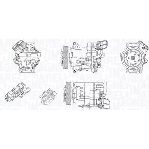Kompresor klimatizácie MAGNETI MARELLI 350103030017