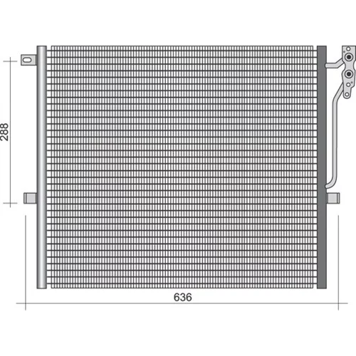 Kondenzátor klimatizácie 350203354000 (MAGNETI MARELLI)