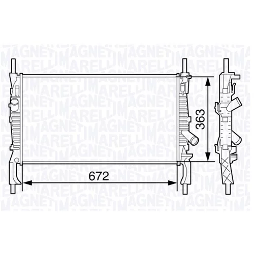 Chladič motora MAGNETI MARELLI 350213131800