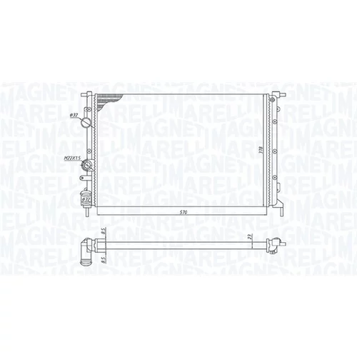 Chladič motora 350213171700 (MAGNETI MARELLI) - obr. 1