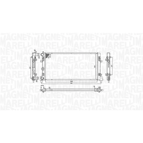 Chladič motora 350213182300 (MAGNETI MARELLI) - obr. 1
