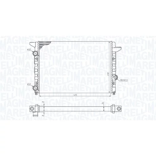 Chladič motora 350213185400 (MAGNETI MARELLI) - obr. 1