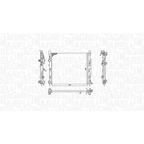 Chladič motora 350213186900 (MAGNETI MARELLI) - obr. 1