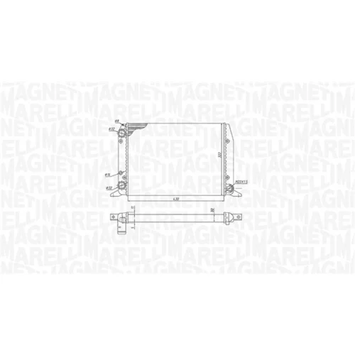 Chladič motora 350213188800 (MAGNETI MARELLI) - obr. 1