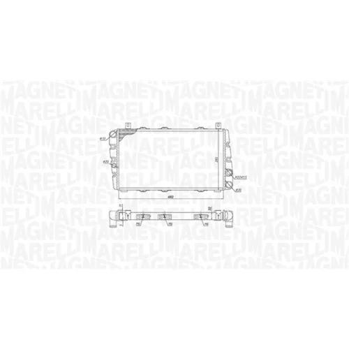 Chladič motora 350213189700 (MAGNETI MARELLI) - obr. 1
