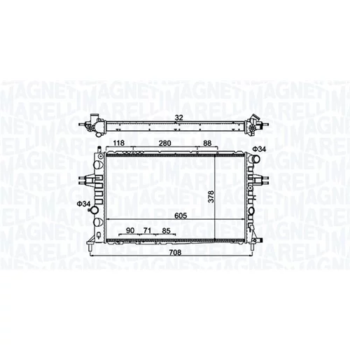 Chladič motora 350213192300 (MAGNETI MARELLI) - obr. 1