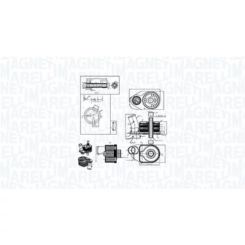 Chladič motorového oleja MAGNETI MARELLI 350300006600