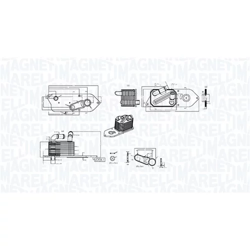 Chladič motorového oleja MAGNETI MARELLI 350300006800