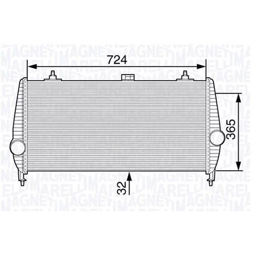 Chladič plniaceho vzduchu MAGNETI MARELLI 351319202700
