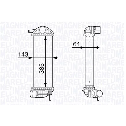 Chladič plniaceho vzduchu 351319202930 (MAGNETI MARELLI)