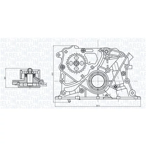 Olejové čerpadlo 351516000122 (MAGNETI MARELLI) - obr. 1