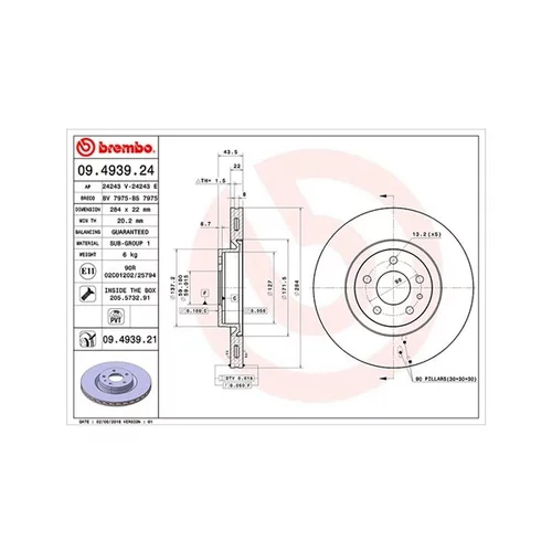 Brzdový kotúč MAGNETI MARELLI 360406000300
