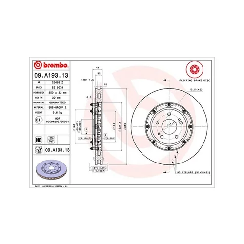 Brzdový kotúč MAGNETI MARELLI 360406129403