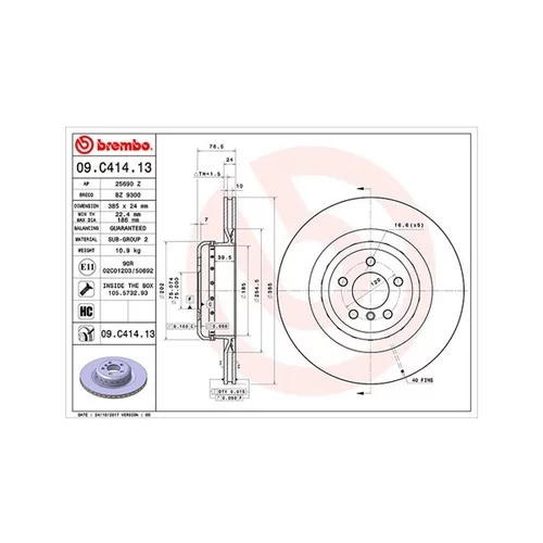 Brzdový kotúč MAGNETI MARELLI 360406131804