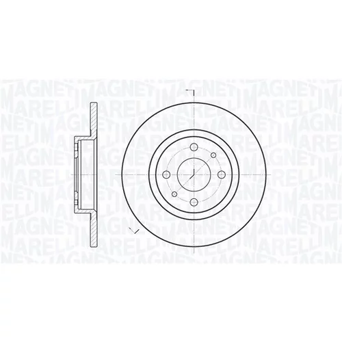 Brzdový kotúč MAGNETI MARELLI 361302040167