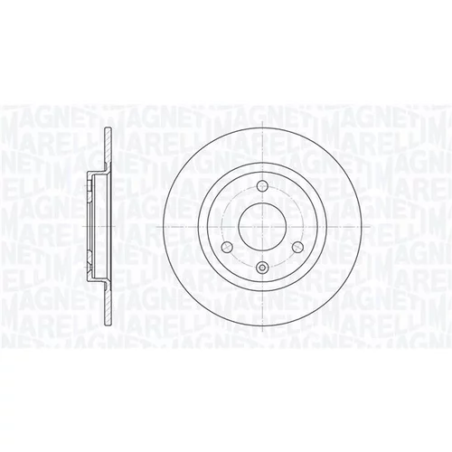 Brzdový kotúč MAGNETI MARELLI 361302040173