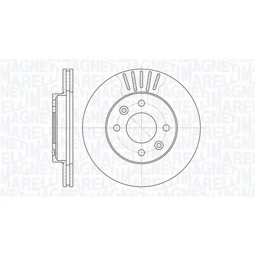 Brzdový kotúč MAGNETI MARELLI 361302040262