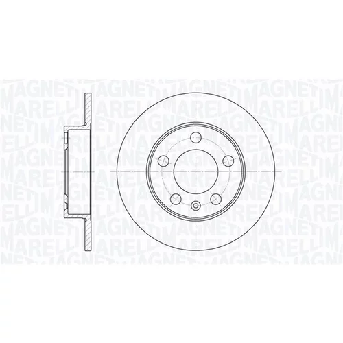 Brzdový kotúč MAGNETI MARELLI 361302040677