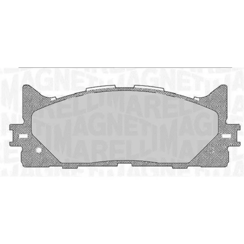 Sada brzdových platničiek kotúčovej brzdy MAGNETI MARELLI 363916060641