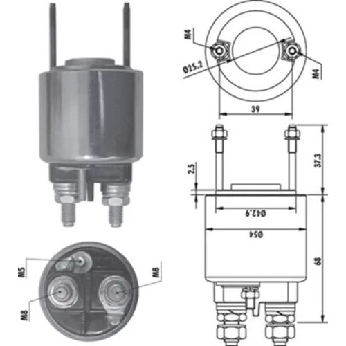 Elektromagnetický spínač pre štartér MAGNETI MARELLI 940113050485