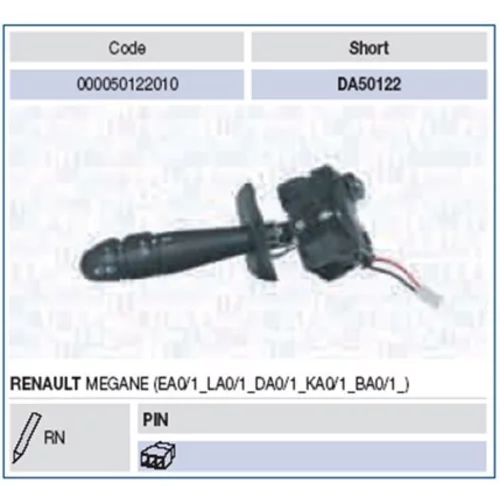 Spínač riadenia 000050122010 (MAGNETI MARELLI) - obr. 1