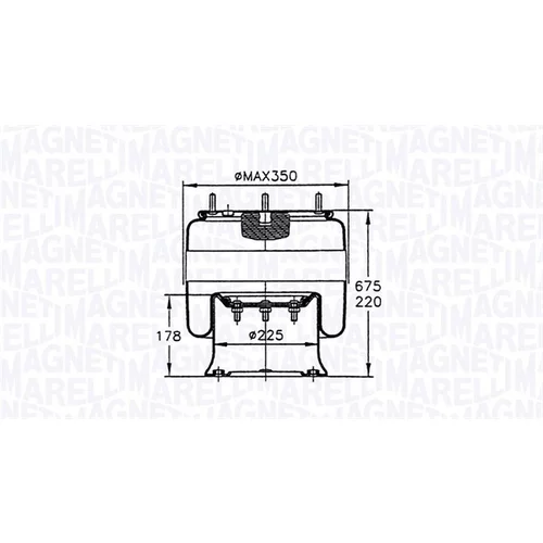 Mech pneumatického pruženia MAGNETI MARELLI 030607020097