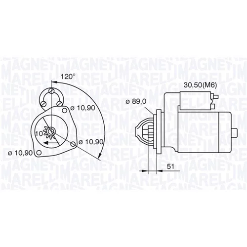 Štartér MAGNETI MARELLI 063522310160