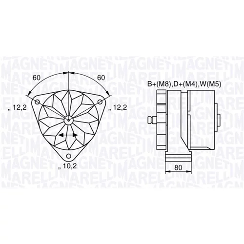 Alternátor MAGNETI MARELLI 063534699820