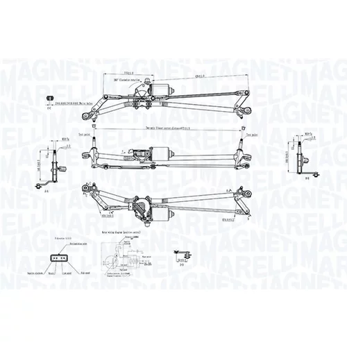 Systém čistenia skiel 064351742010 (MAGNETI MARELLI) - obr. 1