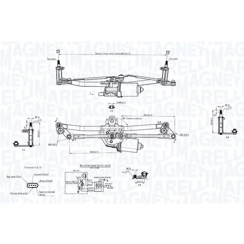 Systém čistenia skiel 064351747010 (MAGNETI MARELLI) - obr. 1