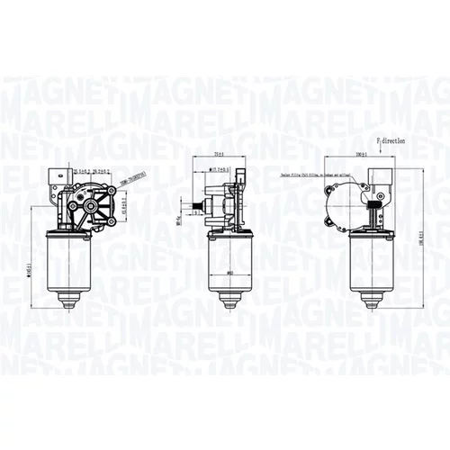 Motor stieračov 064375100010 (MAGNETI MARELLI) - obr. 1