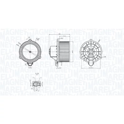 Vnútorný ventilátor 069412367010 (MAGNETI MARELLI) - obr. 1