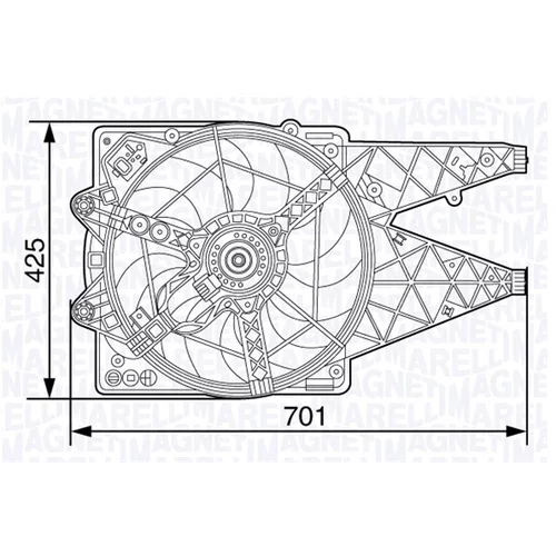 Vnútorný ventilátor 069412502010 (MAGNETI MARELLI) - obr. 1