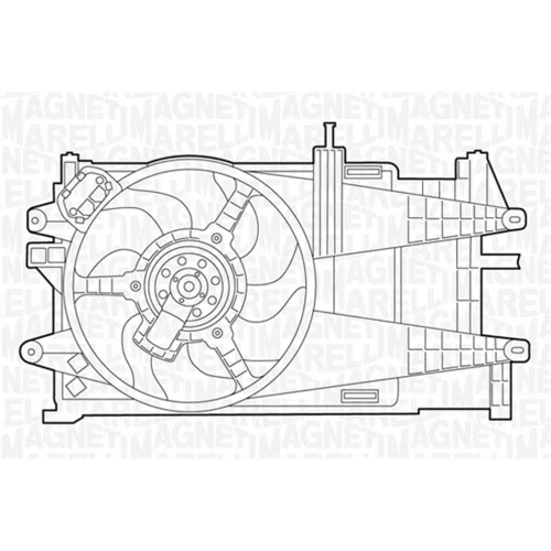Ventilátor chladenia motora MAGNETI MARELLI 069422038010