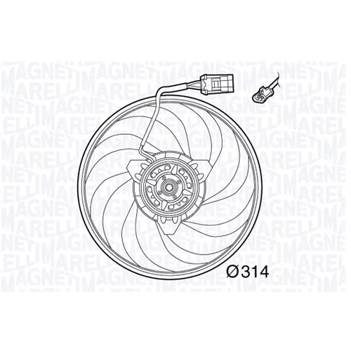 Ventilátor chladenia motora MAGNETI MARELLI 069422565010