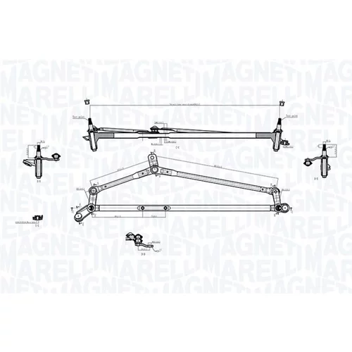 Mechanizmus stieračov 085570737010 (MAGNETI MARELLI) - obr. 1