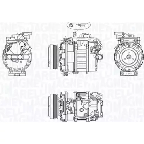 Kompresor klimatizácie MAGNETI MARELLI 350103030025