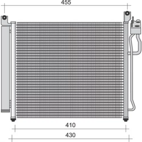 Kondenzátor klimatizácie MAGNETI MARELLI 350203252000