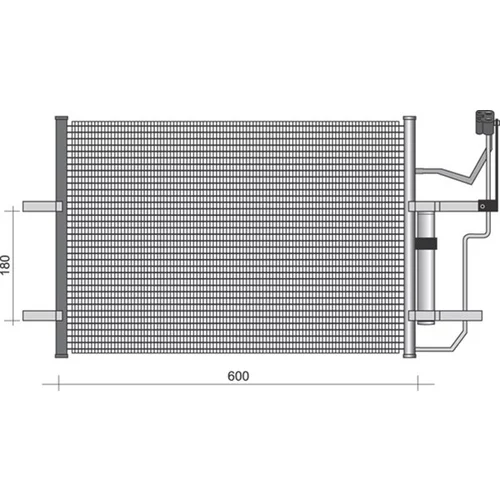 Kondenzátor klimatizácie MAGNETI MARELLI 350203355000